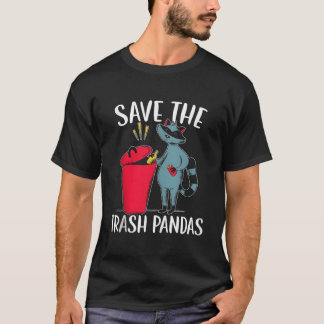 Save The Trash Pandas Raccoon Wildlife Animal T-shirt