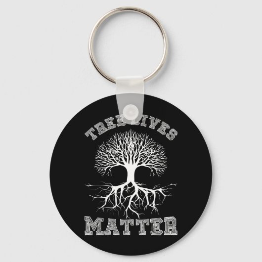 Save The Trees Boom Leeft Arbor Day Sleutelhanger (Voorkant)