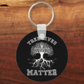 Save The Trees Boom Leeft Arbor Day Sleutelhanger (Voorkant)