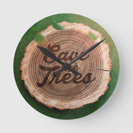 Save the trees Inspiron Design Ronde Klok (Voorkant)