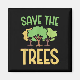 Save the Trees Jeugd Milieubewustzijn Kleding Magneet