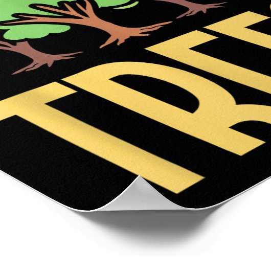 Save the Trees Jeugd Milieubewustzijn Kleding Poster (Hoek)