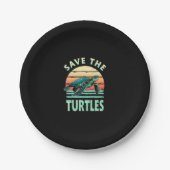 Save The Turtles Animal Turtle Pet Lover (1) Papieren Bordje (Voorkant)