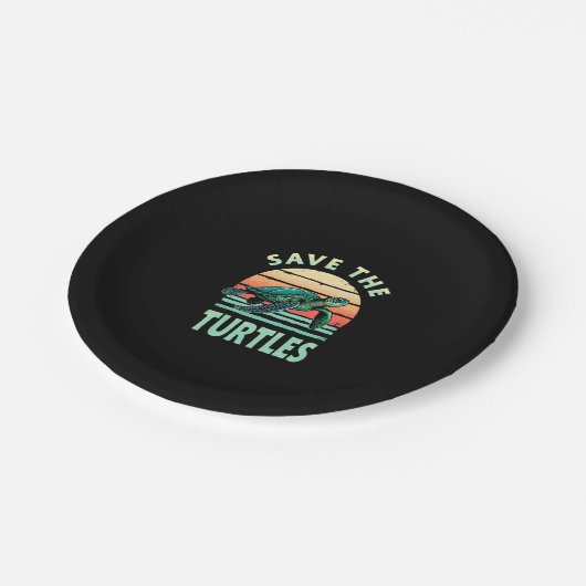 Save The Turtles Animal Turtle Pet Lover (1) Papieren Bordje (Gekanteld)