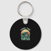 Save The Turtles Animal Turtle Pet Lover (1) Sleutelhanger (Voorkant)