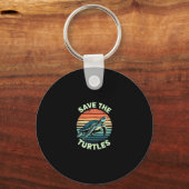 Save The Turtles Animal Turtle Pet Lover (2) Sleutelhanger (Voorkant)