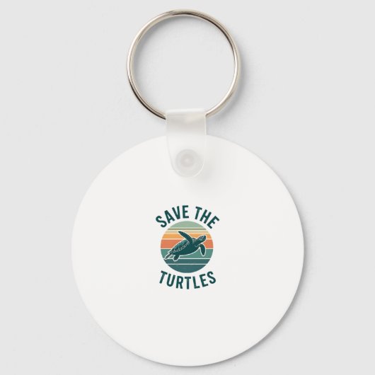 Save The Turtles Animal Turtle Pet Lover (2) Sleutelhanger (Voorkant)