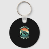 Save The Turtles Animal Turtle Pet Lover (4) Sleutelhanger (Voorkant)