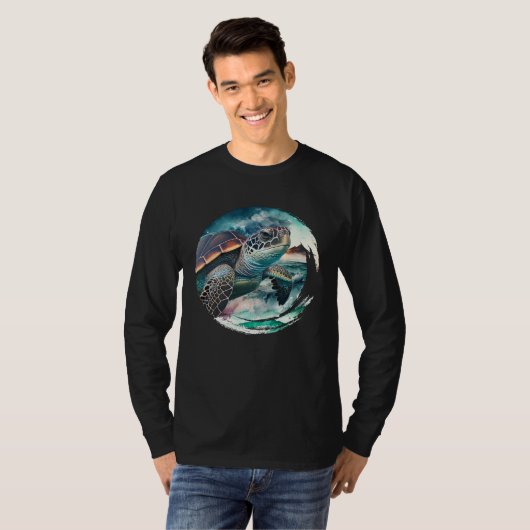 Save the Turtles Environmental protection Ocean sp T-shirt (Voorkant volledig)