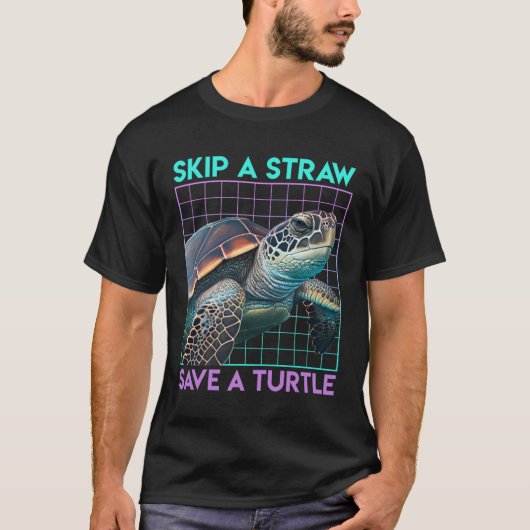 Save the Turtles Save the Ocean Environmental Care T-shirt (Voorkant)