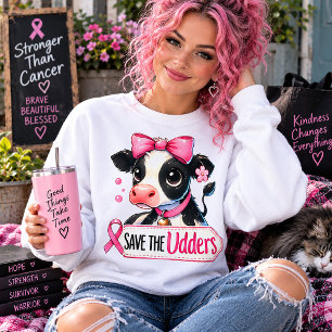 Save the Udders Borstkanker Bewustzijn Trui