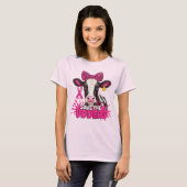 Save The Udders - Grappige borstkanker Koe T-shirt (Voorkant volledig)