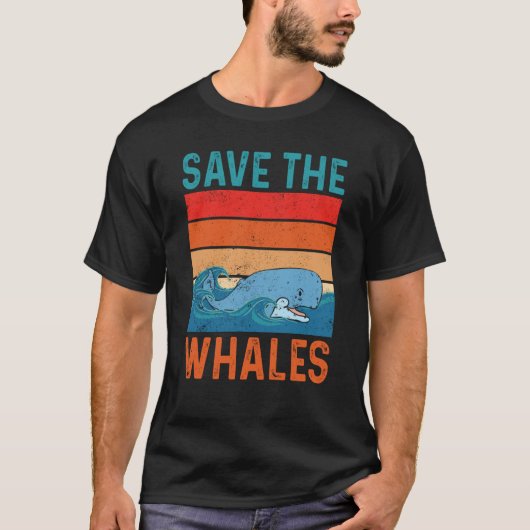 Save The Whales T-shirt (Voorkant)