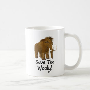 "Save The Wooly" Wolharige Mammoet Koffiemok