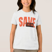 SAVE-TIKTOK-T-SHIRT Tri-Blend SHIRT (Voorkant)