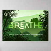SAVE TREES Poster  Breathe Shades of Green (Voorkant)