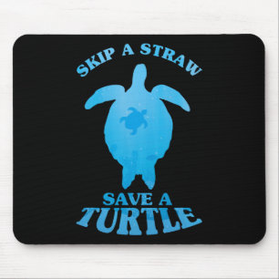 Save Turtle Clean Zee Save Natuur Oceans Day Quote Muismat