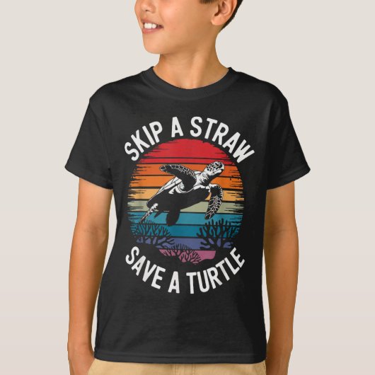 Save Turtles Sea Ocean Turtle Shirt  (Voorkant)