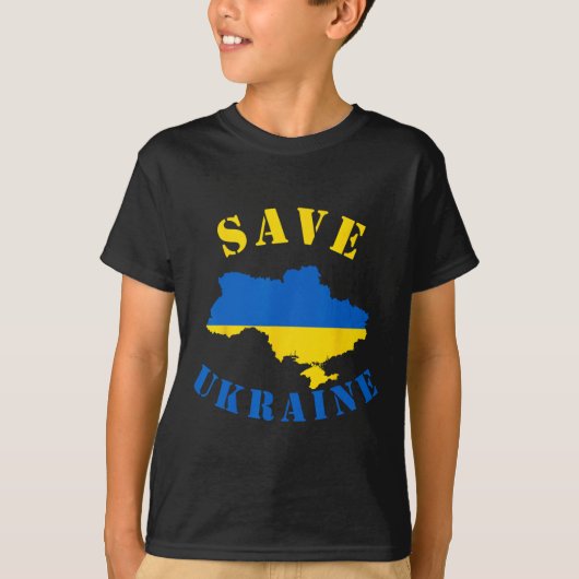 Save Ukraine Shirt A Ukranian T Shirt  (Voorkant)