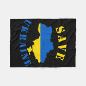 Save Ukraine Shirt A Ukranian T Shirt Fleece Deken (Voorkant (Horizontaal))