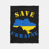 Save Ukraine Shirt A Ukranian T Shirt  Fleece Deken (Voorkant)