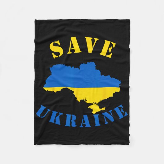 Save Ukraine Shirt A Ukranian T Shirt Fleece Deken (Voorkant)