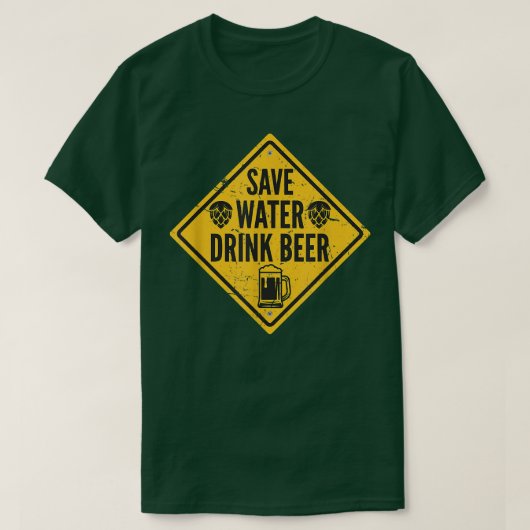 Save Water Drink Beer T-shirt (Design voorkant)