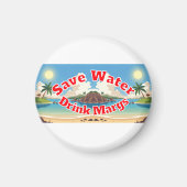 Save Water Drink Margs Trucker Hat Magneet (Voorkant)