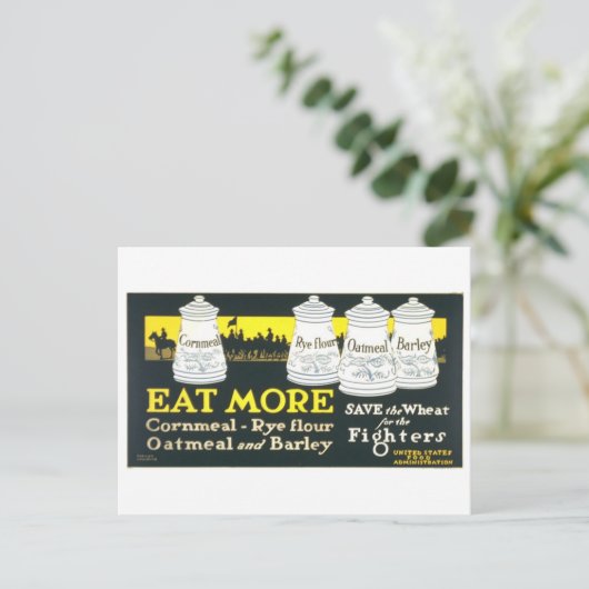 "Save Wheat for Fighters"  oorlogstijd Briefkaart (Staand voorkant)