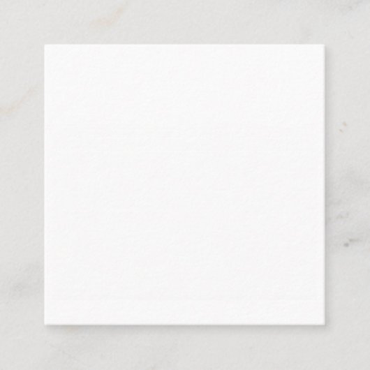 *~* SAVE WHITE verloopbestand Vierkante Visitekaartje (Voorkant)
