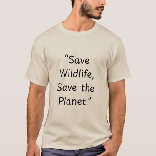Save Wildlife, Save the Planet International Wild T-shirt (Voorkant)