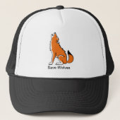Save Wolves - Dierenactivist - Bedreigd dier Trucker Pet (Voorkant)