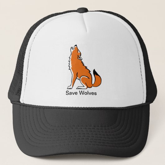 Save Wolves - Dierenactivist - Bedreigd dier Trucker Pet (Voorkant)