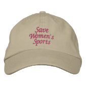 Save Women's Sports Geborduurde Pet (Voorkant)