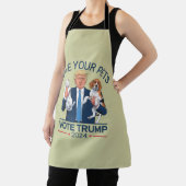 Save Your Pets Stem voor Trump Verkiezingscitaat Schort (Insitu)