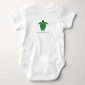 Save Zee TURTLES - Bedreigde diersoorten - Marine  Romper (Achterkant)