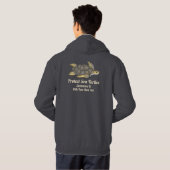 Save Zee Turtles Ocean Wildlife Habitats Klimaat Hoodie (Achterkant volledig)