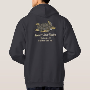 Save Zee Turtles Ocean Wildlife Habitats Klimaat Hoodie