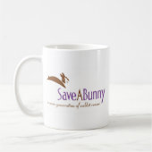 SaveABunny Logo Koffiemok (Links)