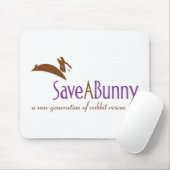 SaveABunny Logo Muismat (Met muis)