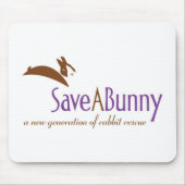 SaveABunny Logo Muismat (Voorkant)