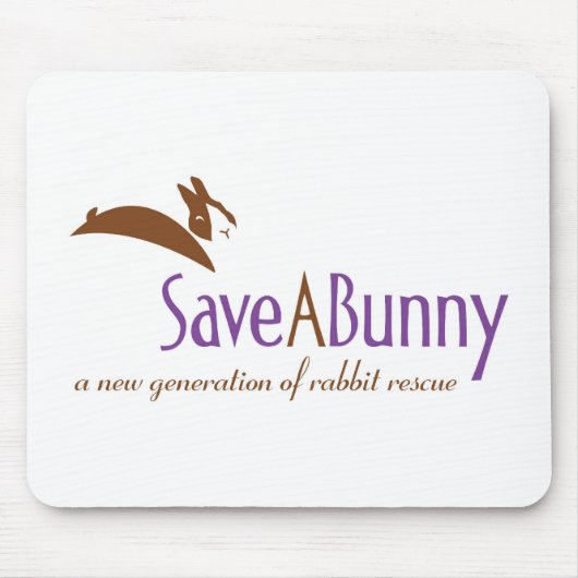 SaveABunny Logo Muismat (Voorkant)
