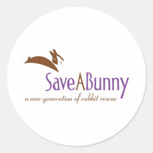 SaveABunny Logo Ronde Sticker