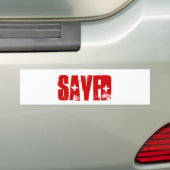 SAVED BUMPERSTICKER (Op auto)