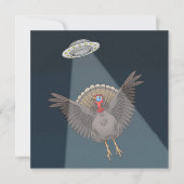 Saved By Aliens Before Thanksgiving Feestdagenkaart (Voorkant)