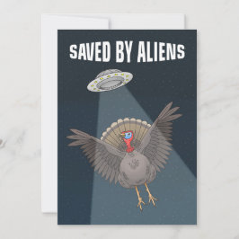 Saved By Aliens on Thanksgiving Feestdagenkaart