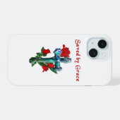 Saved By Grace iPhone 15 Case (Achterkant horizontaal)