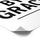Saved By Grace Minimalist Christian Graphic Poster (Hoek)