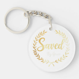 Saved by Grace Sleutelhanger - Cadeau voor trouwe