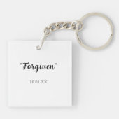 Saved by Grace Sleutelhanger - Cadeau voor trouwe (Achterkant)